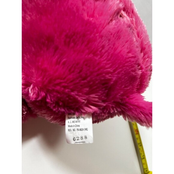 Hallmark Pink Hippo Plush Hippopotamus Valentines Talks Moves Ears 14” - Picture 7 of 11